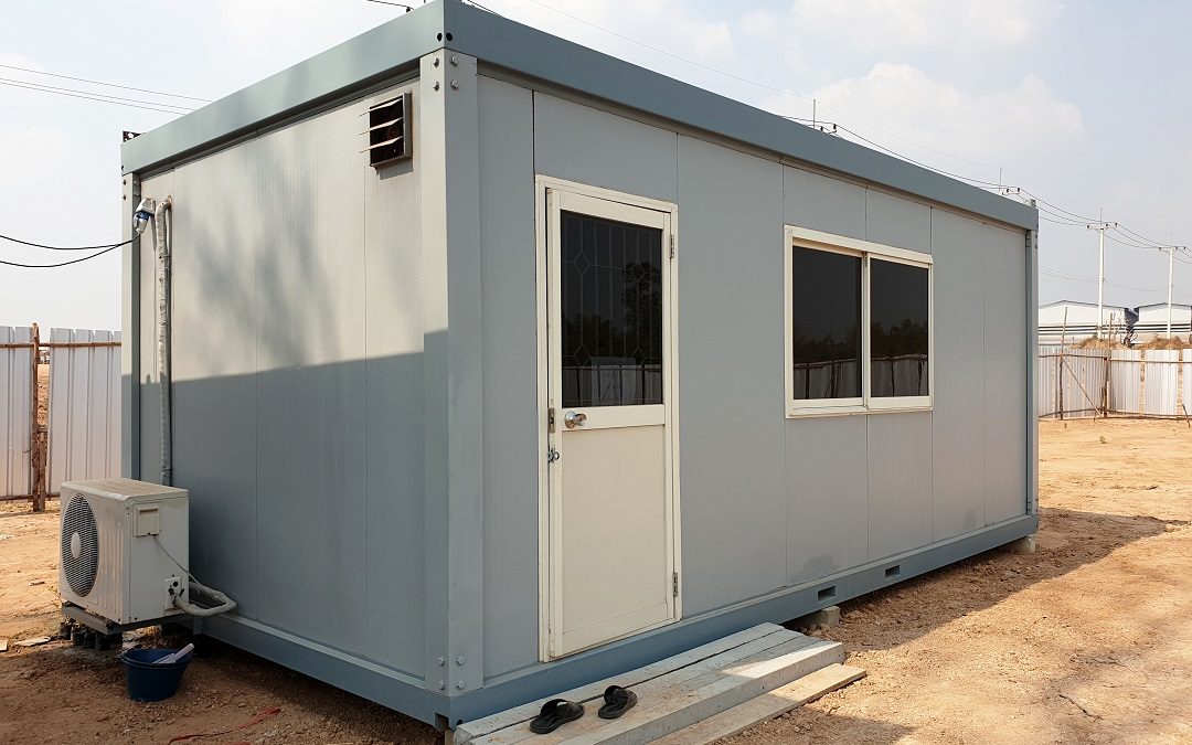 What are the benefits of a portable cabin for a site office?